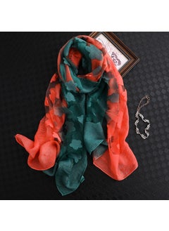 2021 Elegant Gradient Scarf Shawl for Women JH-2-Green Orange