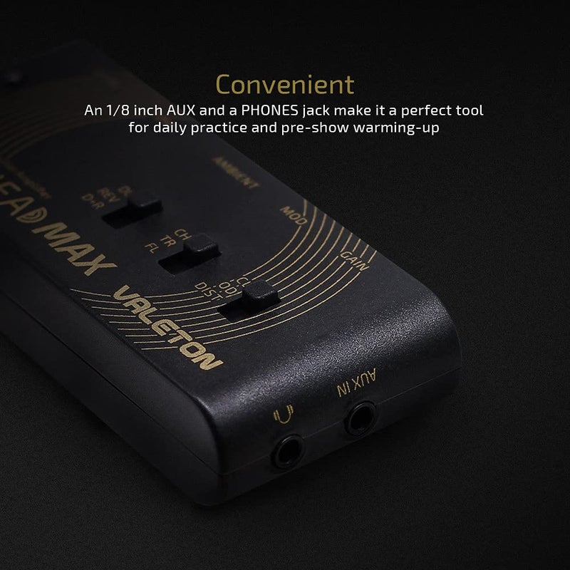 VALETON مضخم صوت محمول Valeton Rushead Max USB القابل للشحن، مضخم صوت جيتار باص سماعات رأس محمول، متعدد التأثيرات، قابل للحمل، مناسب للغرف، قابل للتوصيل - Image 4