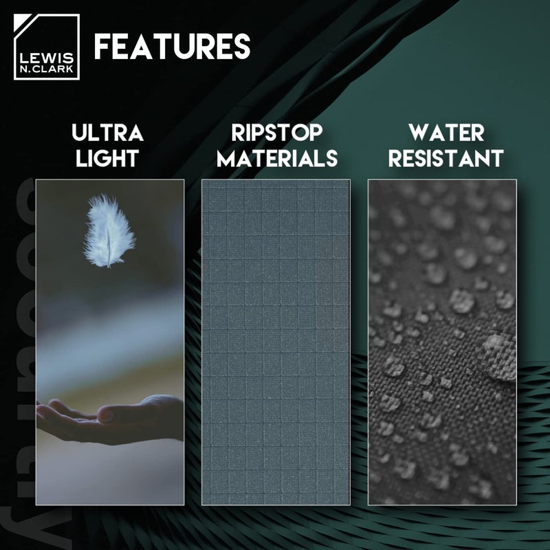 Lewis N. Clark RFID Blocking Hidden Clip Stash Money Belt Travel Pouch + Credit Card/Id Holder for Women & Men, Charcoal, One Size - Image 5