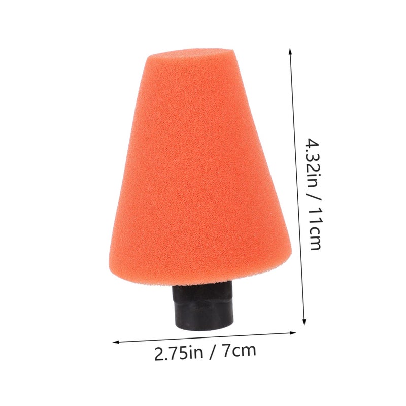 Orange Car Wheel Cleaning Sponge Brush High Absorbency for Rims and Tires - Image 3