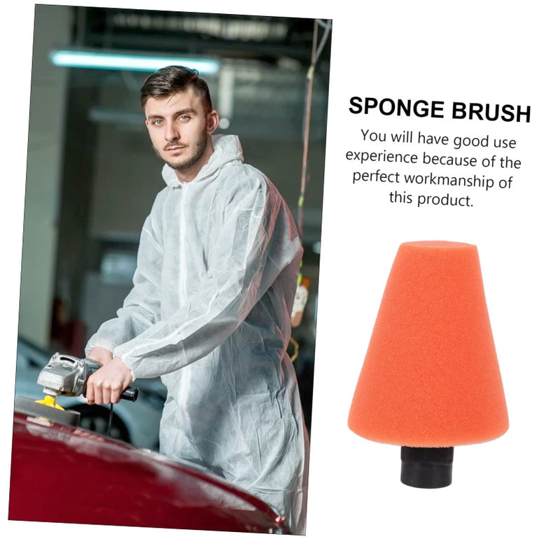 Orange Car Wheel Cleaning Sponge Brush High Absorbency for Rims and Tires - Image 4