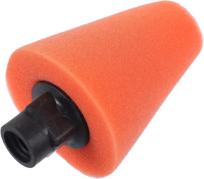 Orange Car Wheel Cleaning Sponge Brush High Absorbency for Rims and Tires - Image 1