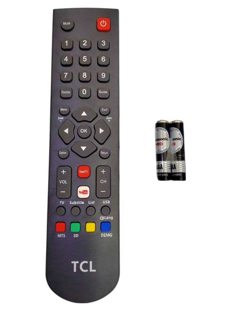 ريموت كنترولز ريموت تلفزيون ذكي متوافق مع TCL – جهاز تحكم بديل عالمي (غير أصلي) - Image 1