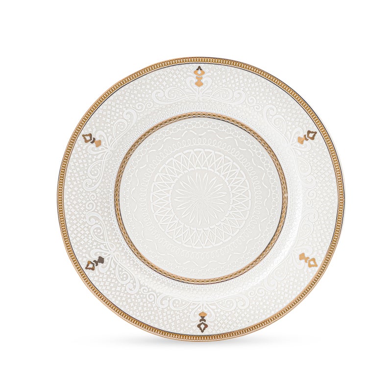 Shallow ZAYA New Bone China Dessert Plate 19 cm – Elegant White Side Plate for Desserts & Starters, Premium Tableware for Daily Use, Brunch, Ramadan, Eid, Diwali & Gifting (Set of 6) - Image 2