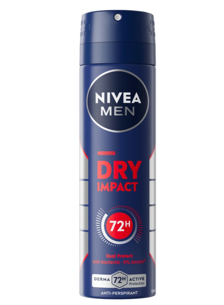 NIVEA MEN Antiperspirant Spray Dry Impact150ml - Image 1