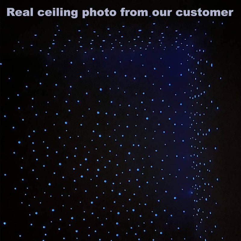 Bairay Glow in The Dark Stars Decals Decor for Ceiling 633 Pcs Realistic 3D Stickers Starry Sky Shining Decoration Perfect for Kids Bedroom Bedding Room Gifts(Blue) - Image 2