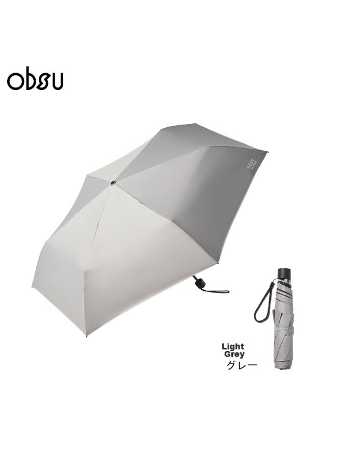 Obsu Carbon Fiber Umbrella, Ultra-lightweight, Tri-fold, Sun Protection, Uv-resistant, Suitable For Both Sunny And Rainy Days, Beige, Carbon Tri-fold - Image 4