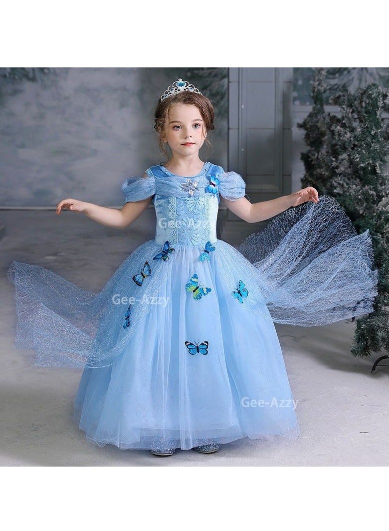 Adorable Princess Cosplay Fancy Party Dress Costume Set With Accessories Kit - Image 3