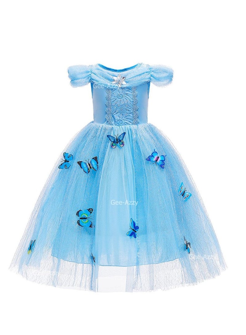 Adorable Princess Cosplay Fancy Party Dress Costume Set With Accessories Kit - Image 2