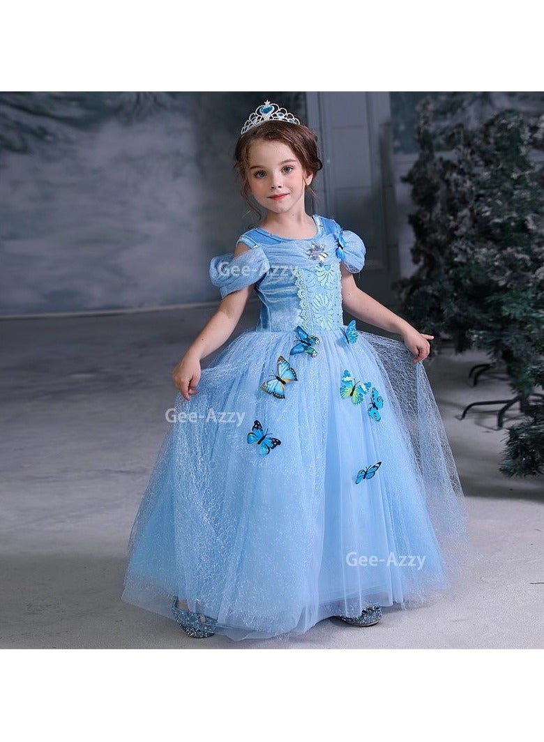 Adorable Princess Cosplay Fancy Party Dress Costume Set With Accessories Kit - Image 4