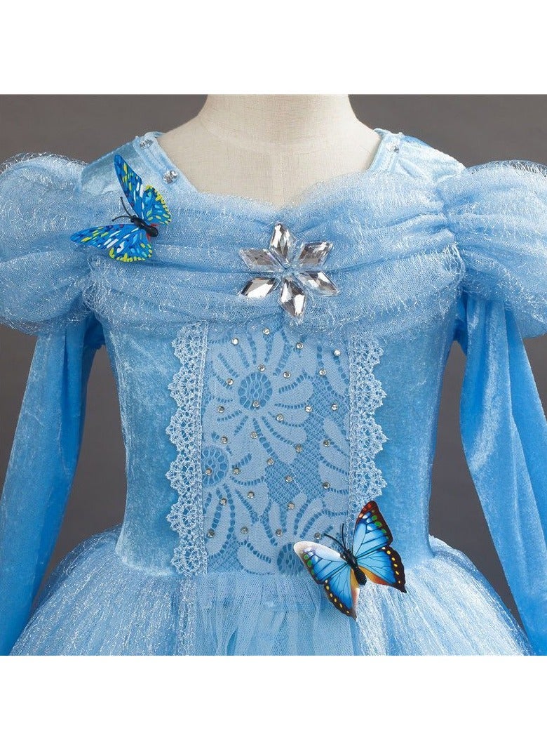 Adorable Princess Cosplay Fancy Party Dress Costume Set With Accessories Kit - Image 5