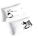 ChalkTalkSPORTS ChalkTalkSPORTS Go for The Goal Pillowcase | Hockey Pillows by ChalkTalk Sports | Black/White - Image 2