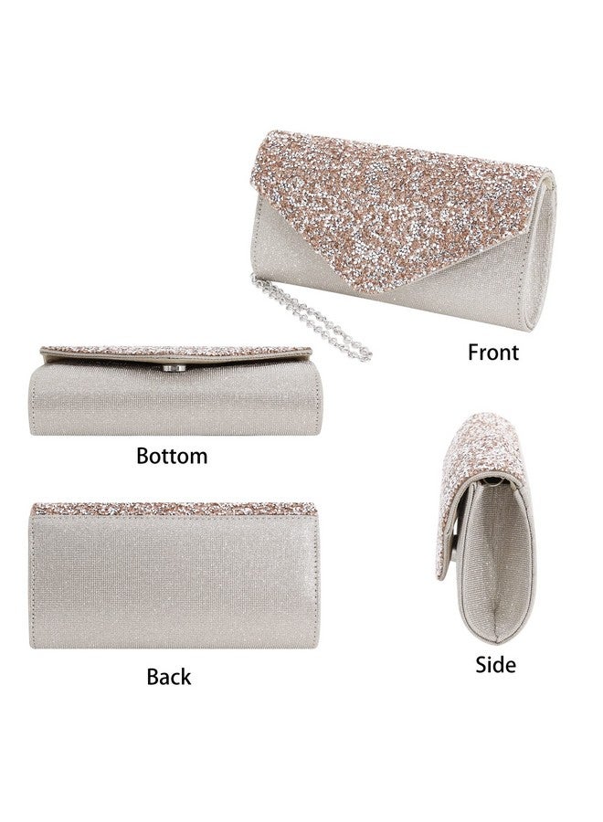 Naimo Sparkly Rhinestone Clutch Purses for Women Evening Bag Crystal Envelope Shoulder Handbag for Wedding Party - Image 2