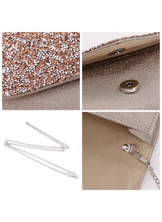 Naimo Sparkly Rhinestone Clutch Purses for Women Evening Bag Crystal Envelope Shoulder Handbag for Wedding Party - Image 4