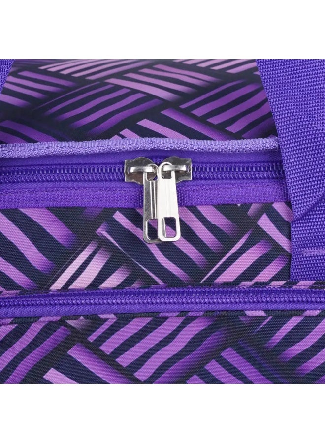 Beach Cool 25L Padded Fabric Thermal Bag for Food and Drinks, 1 Zipper - Mauve - Image 2
