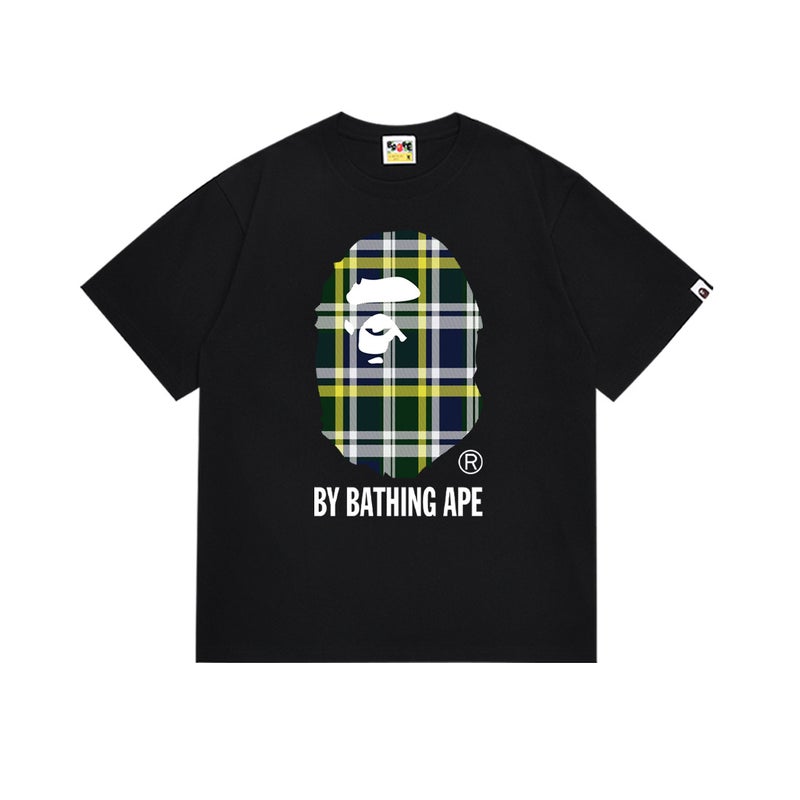 بايب تي شيرت رياضي قصير الأكمام مموه مشترك بين BAPE وميامي الدولي للجنسين - موضة الشارع العصرية - Image 1