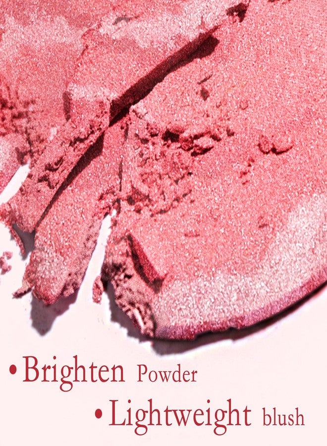 Boobeen Baked Powder Blush, Lightweight Shimmery face Blush for Cheeks, Eyeshadow, Brighten Compact for Face, Create a Radiant, Natural Glowing for All day Wear - Image 4
