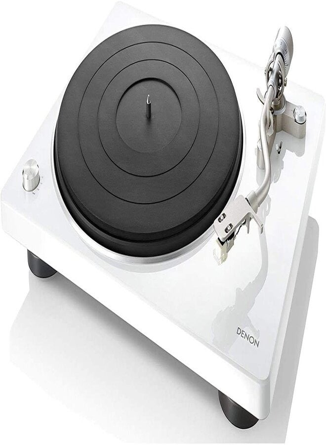 Denon DP-400 Turntable, White - Image 2