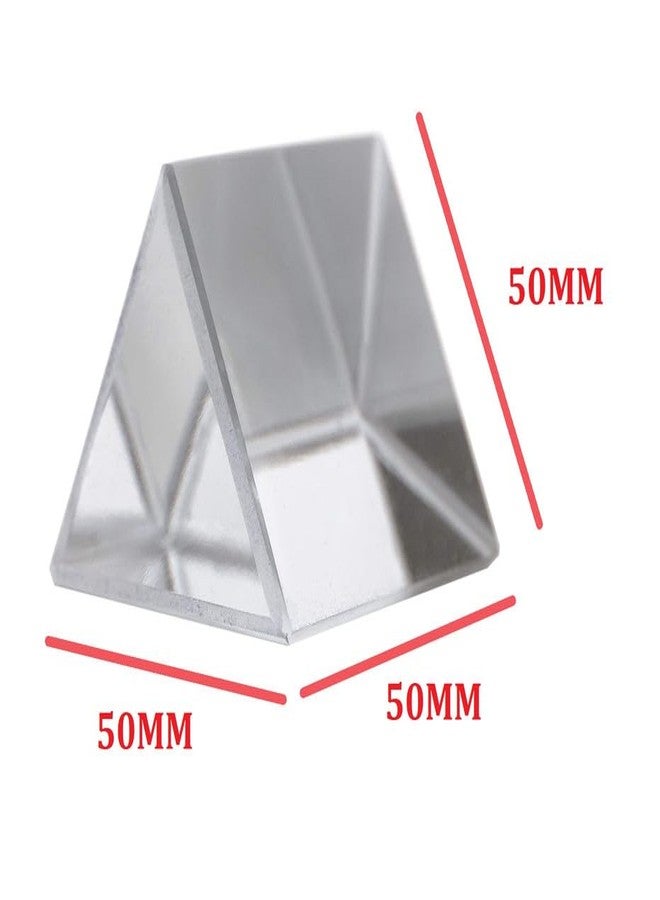Cometek Glass Prism - Perfect for Light Refraction, Science Experiments, and Educational Kits (50EQ) - Image 2