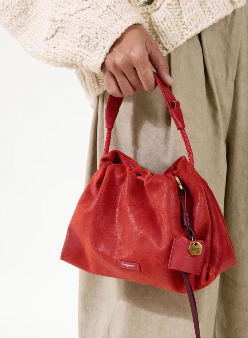 Songmont Mountain has pine trees, wish for Baina handbag, snake year zodiac red bag