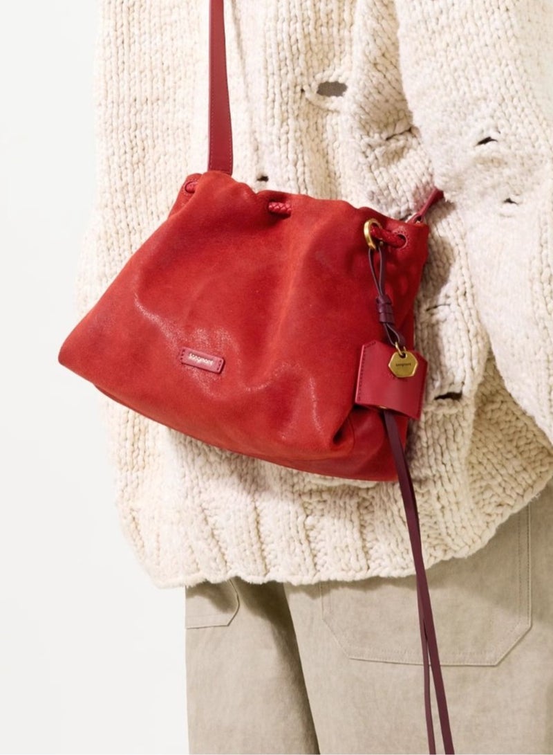 Songmont Mountain has pine trees, wish for Baina handbag, snake year zodiac red bag