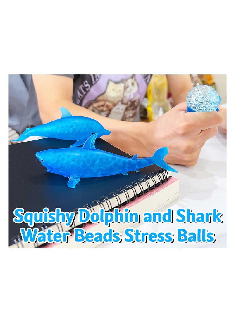 Stretchy Water Beads Stress Relief, Stretchy Water Beads Stress Relief,  Stress Relief Sensory Fidget Toys, Animal Squish Stress Balls, for Kids and Adults, for Anxiety Relief, Calm, Focus  - Image 5