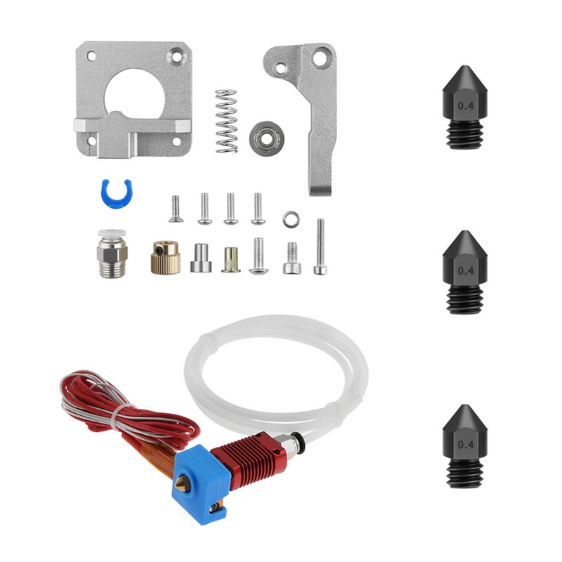 TWO TREES 3D Printer Parts & Accessories Upgraded All Metal Extruder with 24V Hotend Kit and 3PCS Hardened Steel MK8 Nozzles Compatible with Creality Ender-3/Ender-3 Pro/Ender-3x/ CR-10/Ender 3 - Image 1