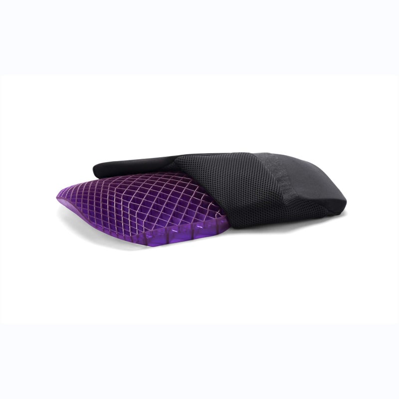 Purple Back Cushion  Pressure Reducing Grid Designed for Ultimate Comfort  Designed for Chairs Gaming and Travel  Made in The USA
