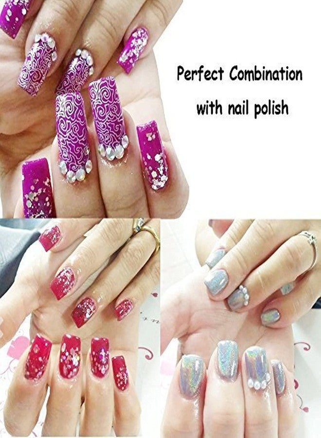 Aabhir TRADERS Nail Art Kit with, 100 Nails,15 Pcs Nail Art Brush,5 pcs Nail Dotting Tools,48 Pcs 3D Nail glitter bottles,10 Round Nail Tapes,2 Nail Glue & 2 Pc Nail Filer - (182 Pcs Combo) - Image 3