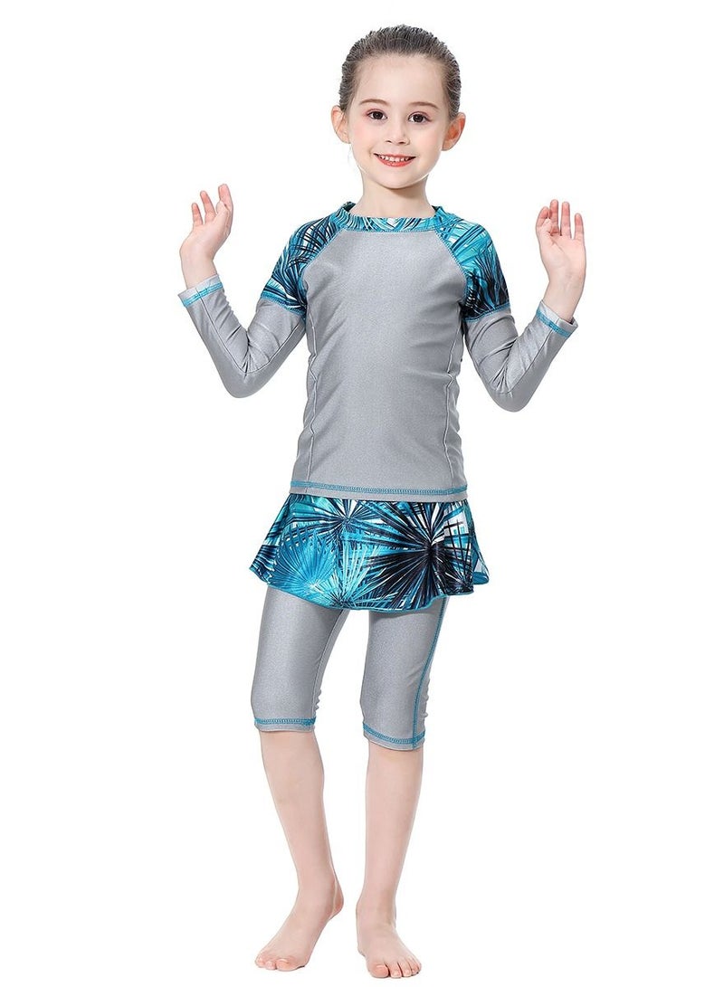 Loquat Girl Swimwear Long Sleeve and 1/2 Trousers - Image 1