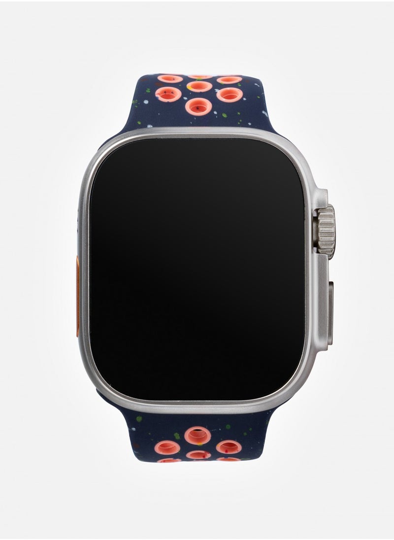GREEN LION - Ultra Active Smart Watch 2.16 inch Display- Titanium -Blue Flame Nike Sport+ Nylon Orange - Image 1