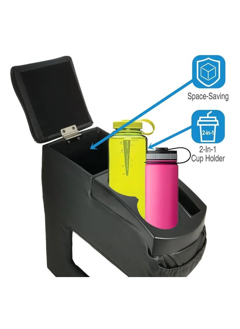 Generic - Car Armrest Car Console Box Multi Functional Console Box Drink Holder Car Center Console Box - Image 1