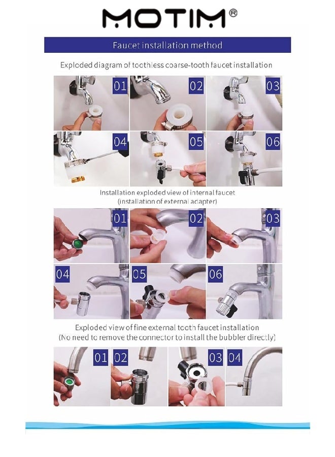 Motim Ceramic Water Filter System for Kitchen Faucet Clear Long-Lasting Water Purifier Water Filter Dispenser Reduces Most of Heavy Metals Bad Taste & Outdoor - Image 3