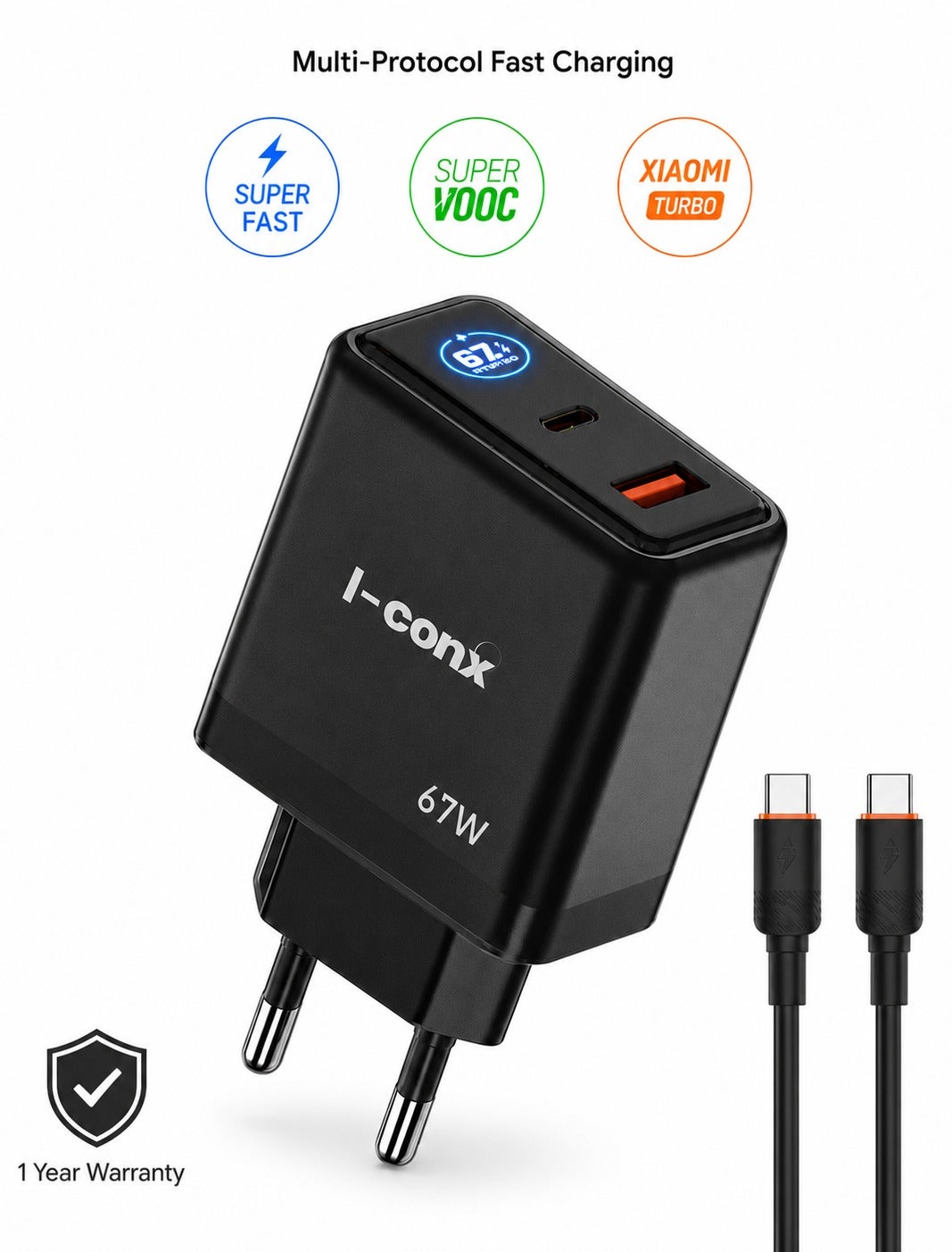 I-conx I-conx Super Fast Charger usba Z7894AC94B5D58D23A4C9Z