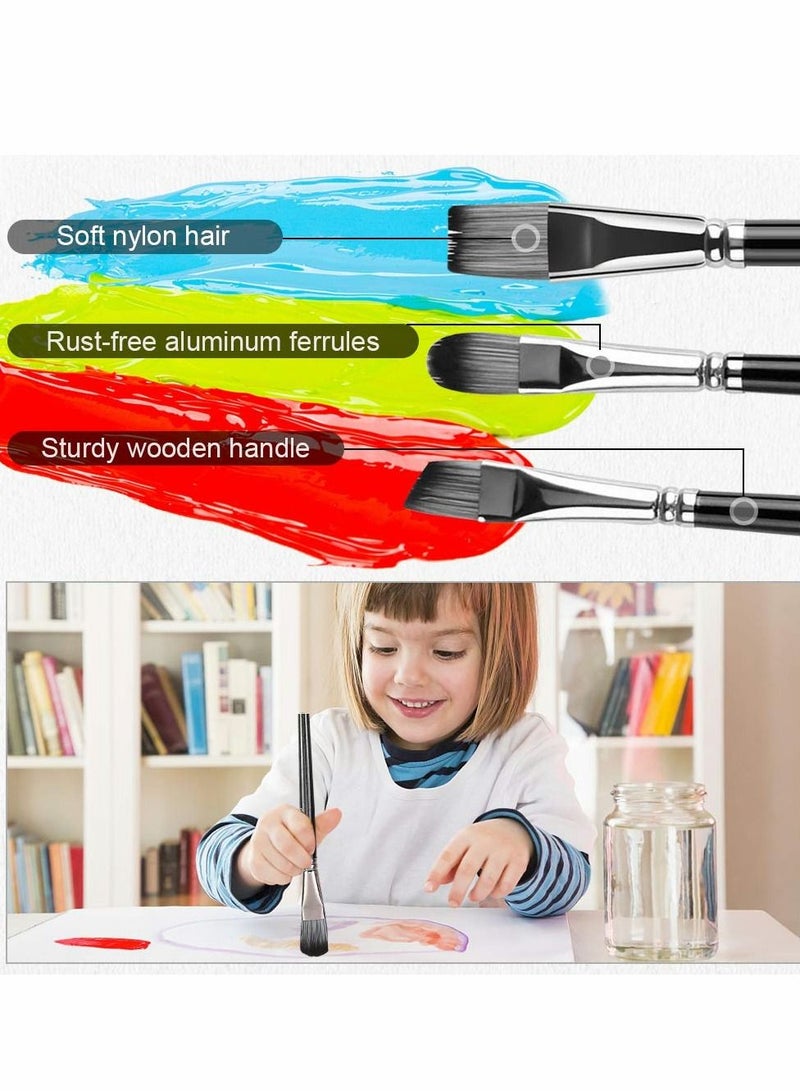 Excefore Professional Artist Paint Brushes for Acrylic Painting, Watercolor and Gouache – Painting Brush Set – Acrylic and Watercolor Brushes - Image 4