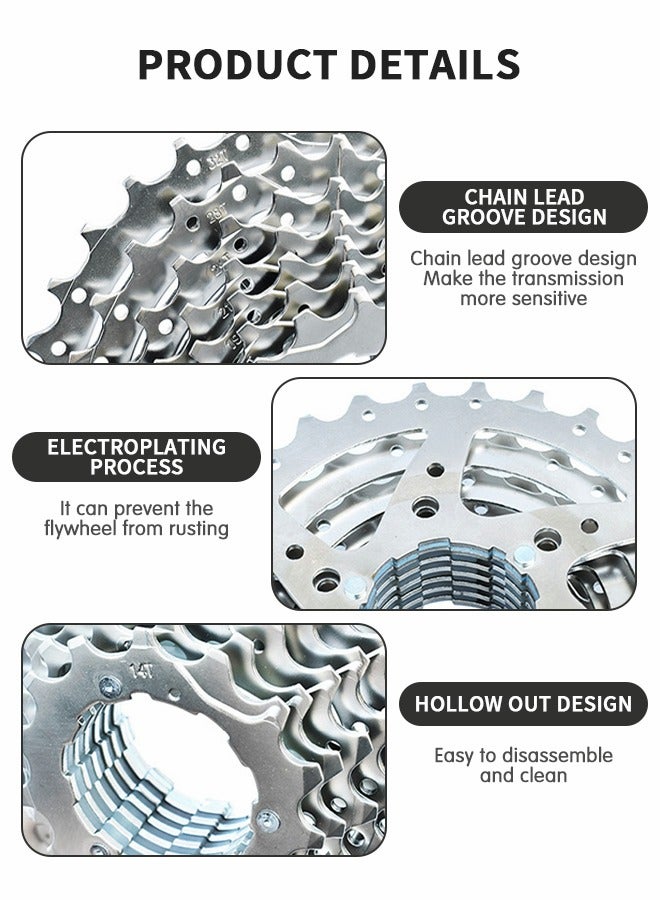 GROIC 9 Speed Cassette for Mountain Bike 11-36T Fit for Mountain Bike, Road Bicycle, MTB, BMX, Mountain Lightweight Bicycle Freewheel - Image 3
