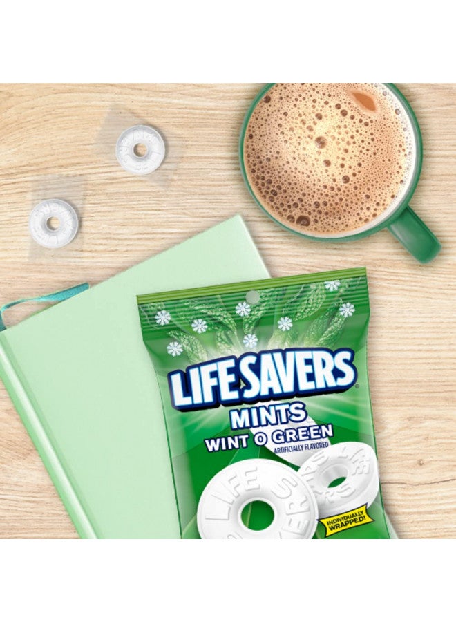 Life Savers LIFE SAVERS Wint-O-Green Mints Rolls Single Size .84 Ounce 20-Count Box