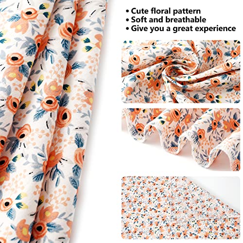 E-Clover Dog Bandanas & Matching Scrunchie Set Cute Flower Dog Scarf Bibs Girl Pet Bandana with Bow Tie for Medium Large Dogs Owner Mom Spring - Image 5