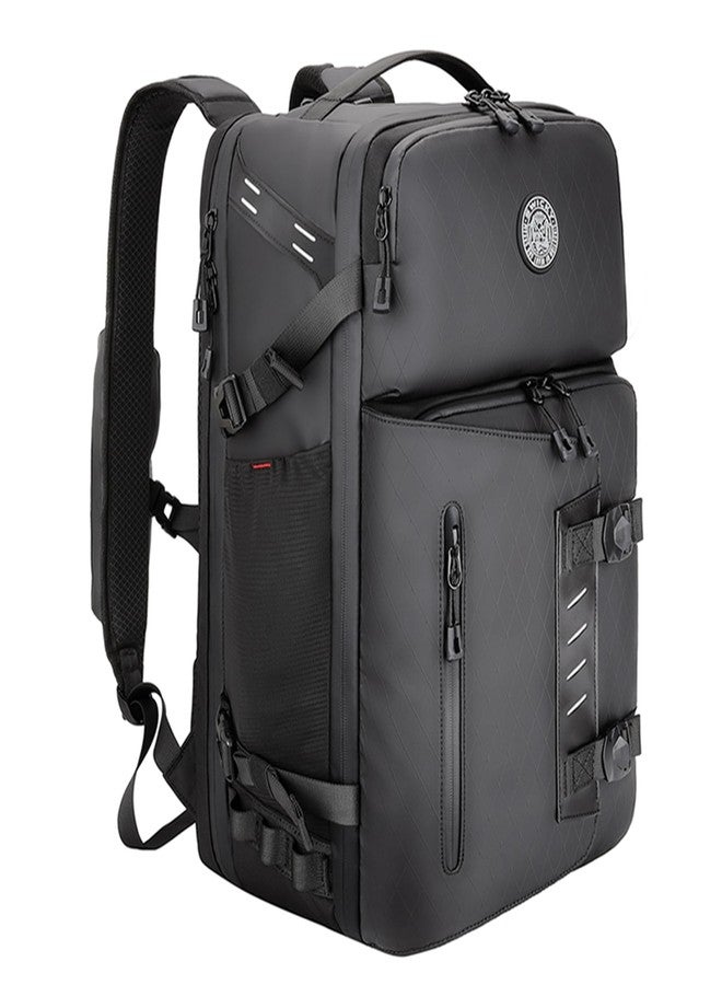 SWICKY Travel Laptop black backpack 40L ，carry on Flight Approved Luggage Hand Water-resistant Lightweight Business Rucksack，Durable Large big Weekender Bag Daypack Fits 17.3 Inch Laptop - Image 1