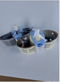 max plast Max Plast Double Basin Soap Pump Made of High Quality Plastic, Multi Color  - Image 1