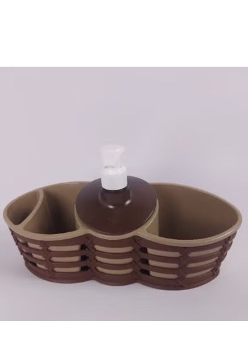 max plast - Max Plast Double Basin Soap Pump Made of High Quality Plastic, Multi Color - Image 1
