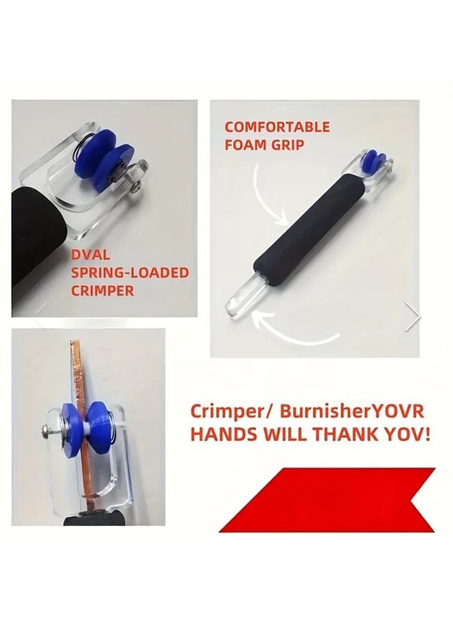 Manual Glass Pressing Tool 1pc Adjustable Crimping Polishing Tool For Copper Aluminum Foil Glass Crafts DIY - Image 4