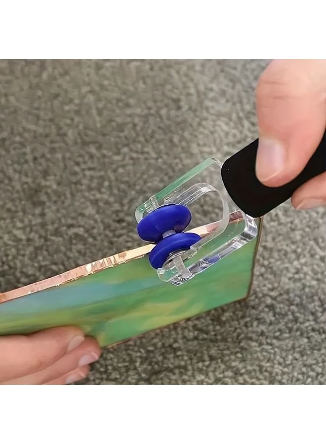 Manual Glass Pressing Tool 1pc Adjustable Crimping Polishing Tool For Copper Aluminum Foil Glass Crafts DIY - Image 2