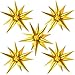Moukiween 60 PCS Gold Star Foil Balloons 12 Point Cone Explosion Star Foil Balloons for Birthday Wedding Graduation Ceremony and Anniversary Backdrop Gold - Image 3
