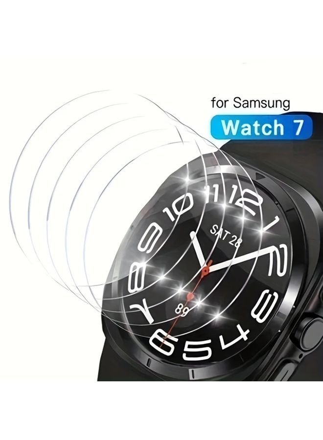 3Pcs Tempered Glass Screen Protector For Galaxy Watch 5 6 44mm 9H Hardness HD Clear - Image 2