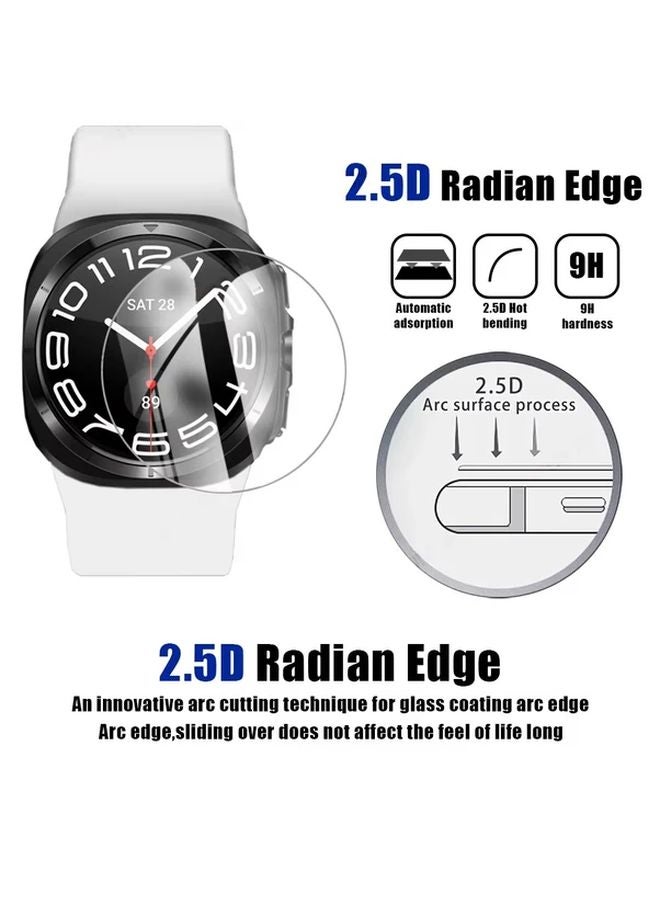 3Pcs Tempered Glass Screen Protector For Galaxy Watch 5 6 44mm 9H Hardness HD Clear - Image 3