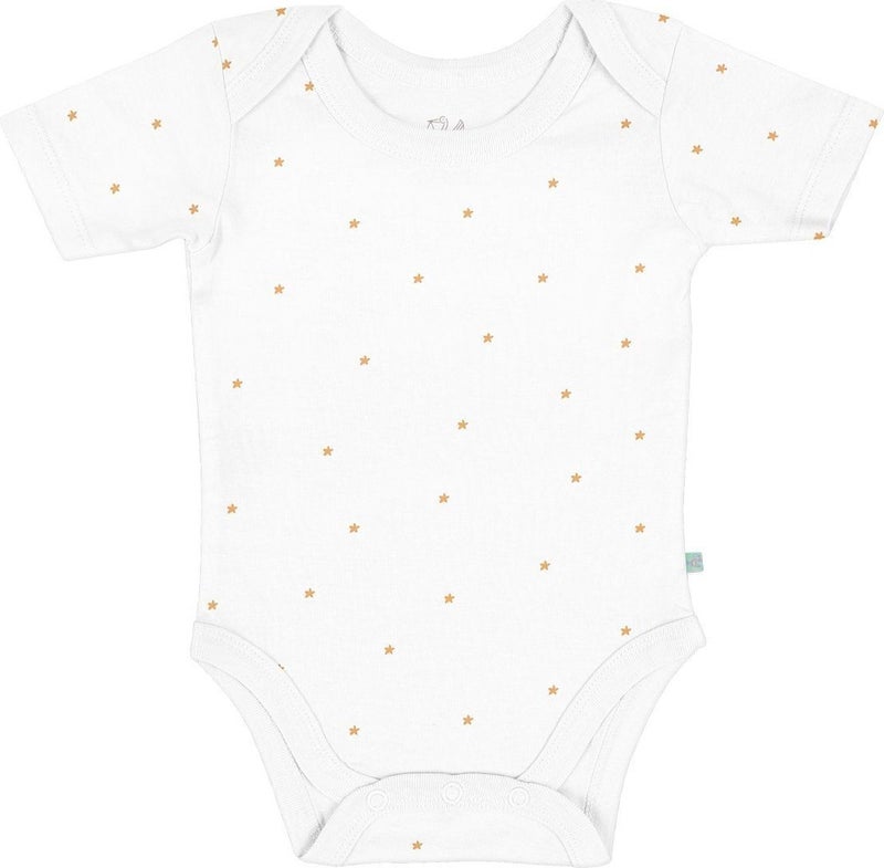 Casadora Baby Stars Organic Cotton Baby Short Sleeve Bodysuit - Image 1