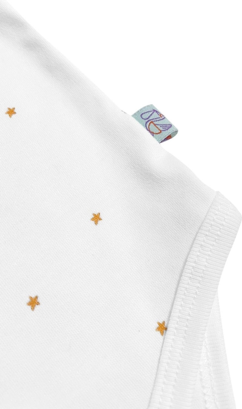 Casadora Baby Stars Organic Cotton Baby Short Sleeve Bodysuit - Image 4