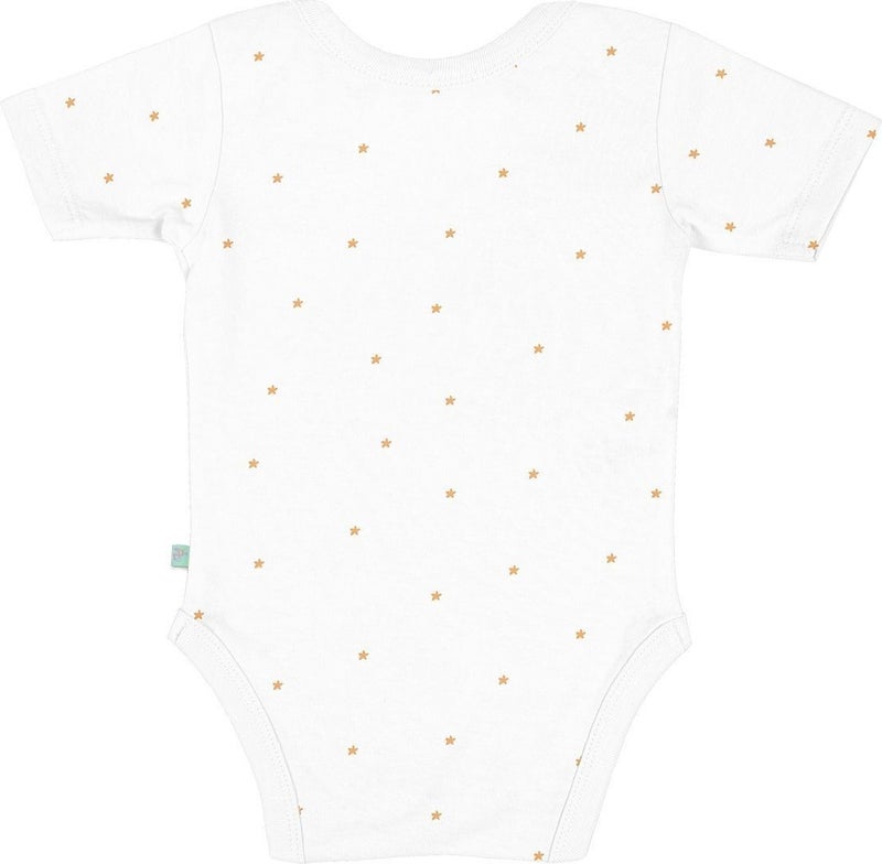 Casadora Baby Stars Organic Cotton Baby Short Sleeve Bodysuit - Image 2