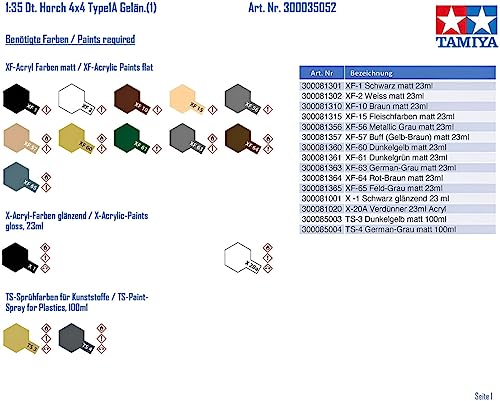 Tamiya 35052 Model Assault Tank Horch 1a - Image 3